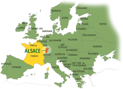 Afficher la Carte d'Alsace