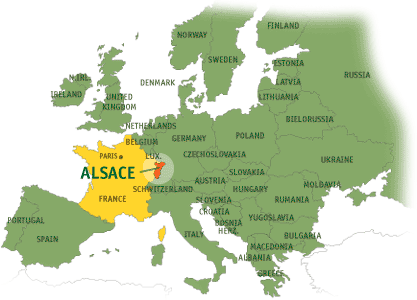 The Alsace map